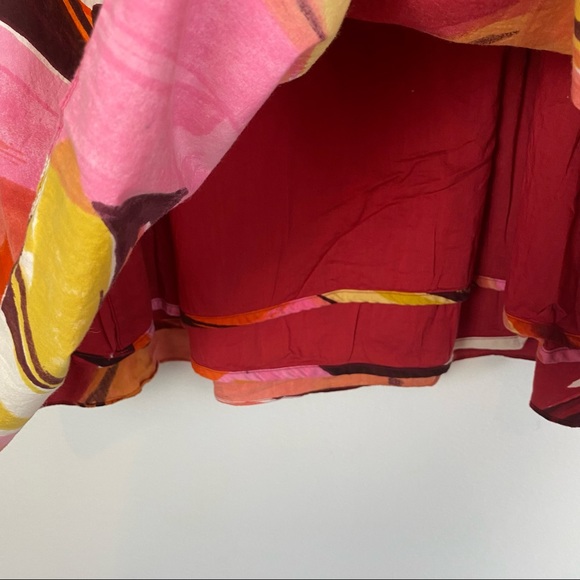 Anthropologie Cordelia Watercolor Wrap Skirt - Picture 8 of 10